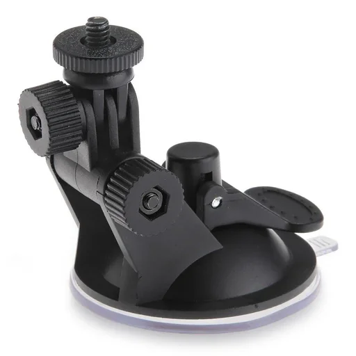 "Suction cup holder with camera tripod thread image"