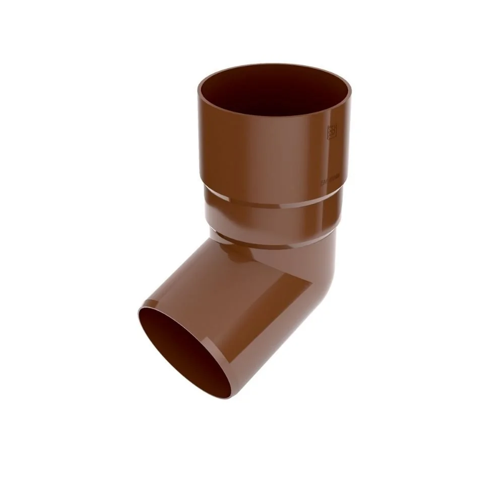 "Brown 67.5° Gutter Elbow for System 90 image"