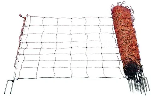 "Sheep herding net "Ovi-Net", 108 cm high, 10 horizontal strands, metal double tip image"