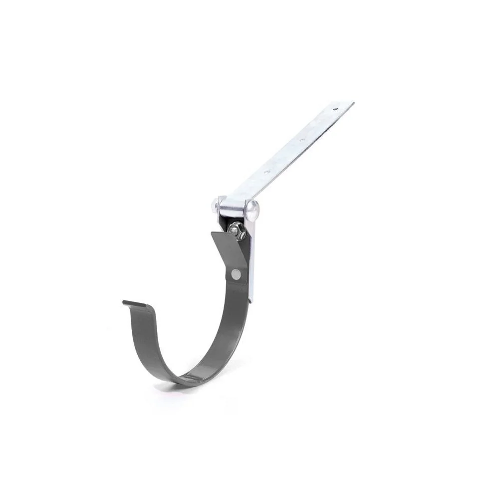 Adjustable Gutter Bracket, Metal Gutter Bracket, Graphite Gutter Bracket, 75 System