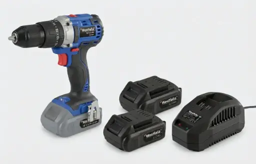 "Cordless impact drill 18 Volt Li-Ion WABS18BL including 2 batteries 2.0 Ah and charger 2.4 Ah image"