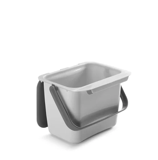 "Bin-Tex waste bin, grey with lid image"