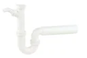 Sink tubular siphon, 1 1/2" with 3/4" appliance connection