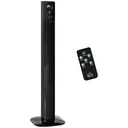 Tower fan aroma diffuser timer function 3 ventilation levels 45W 70° oscillation black 31.5 x 31.5 x 117 cm