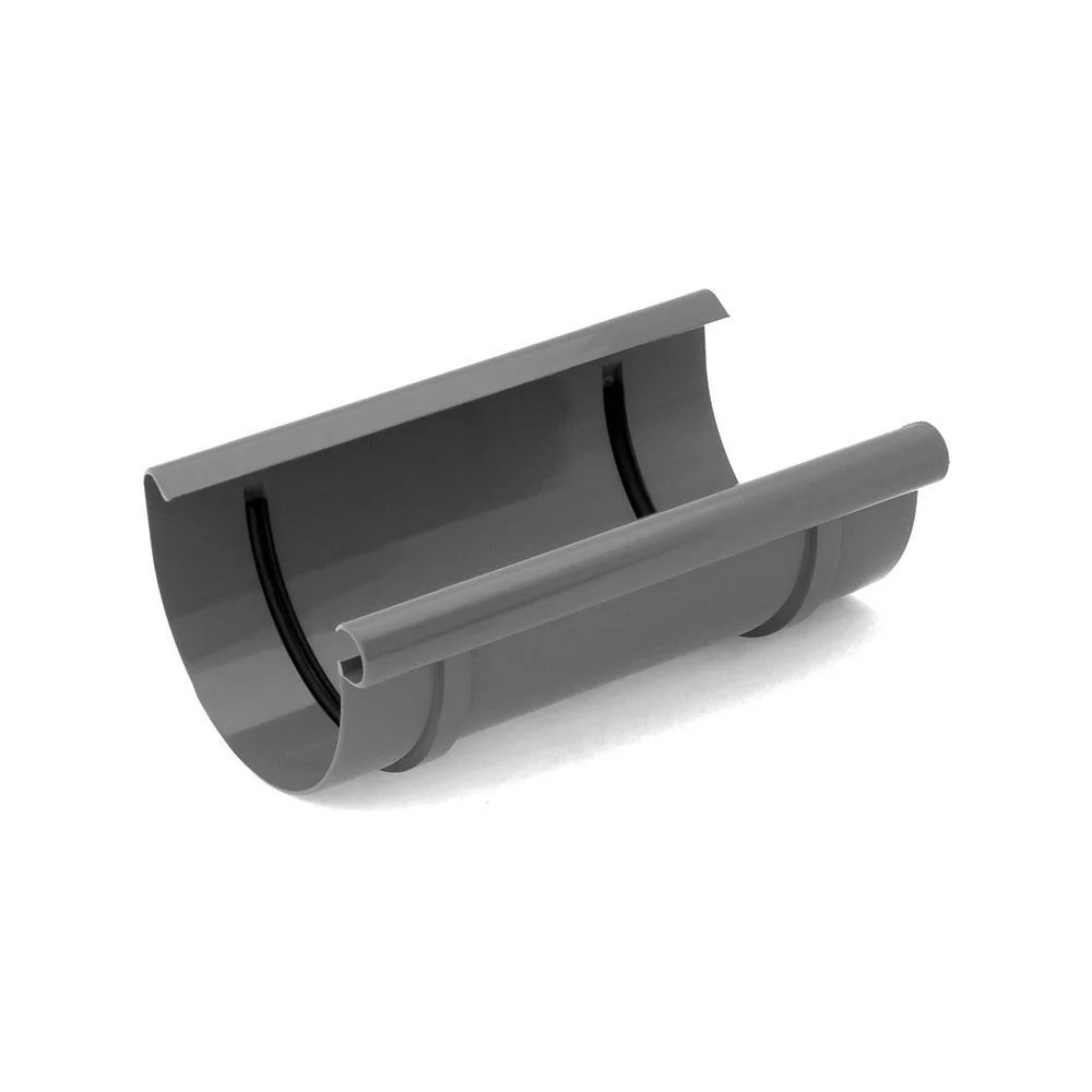 "Graphite Gutter Connector, System 75, Rain Gutter Accessories image"