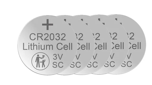 "Lithium button cell CR2032, 3 Volt - 5 pieces image"