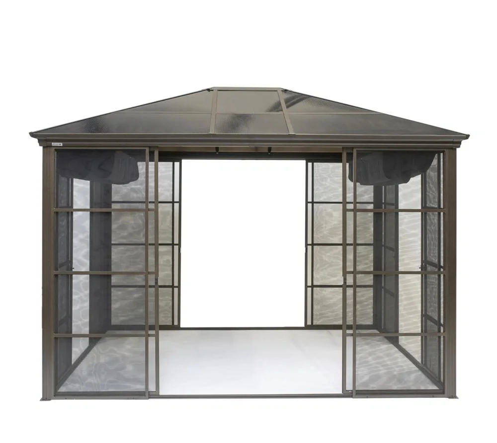 "Aluminum Pavilion and Winter Garden Castel, bronze image"