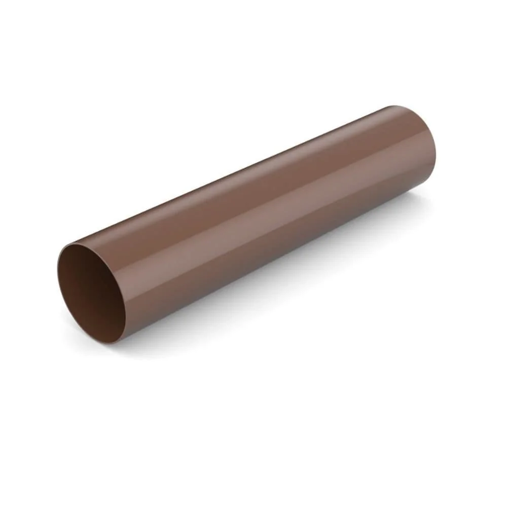 "Brown Rain Gutter Downspout - 2 Meter, System 63 image"