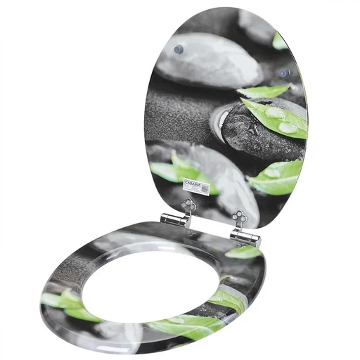 "MDF toilet seat and wing with damping mechanism image"