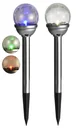 LED solar lamp with glass ball