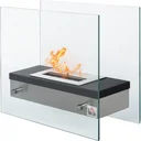 Bio fireplace ethanol fireplace bio-ethanol burner 1.5L burning time no smoke stainless steel 47 x 20 x 40 cm