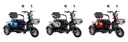 3-Rad E-Car Speed ​​6 km/h: 48V/20Ah Blei-Gel, silver