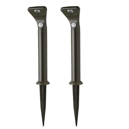 "LED path lighting brown with motion detector 2-pack MB592 80 lumen IP66 image"
