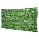 Privacy Screen Artificial Hedge Wall Decoration 1.5x3m Light Green