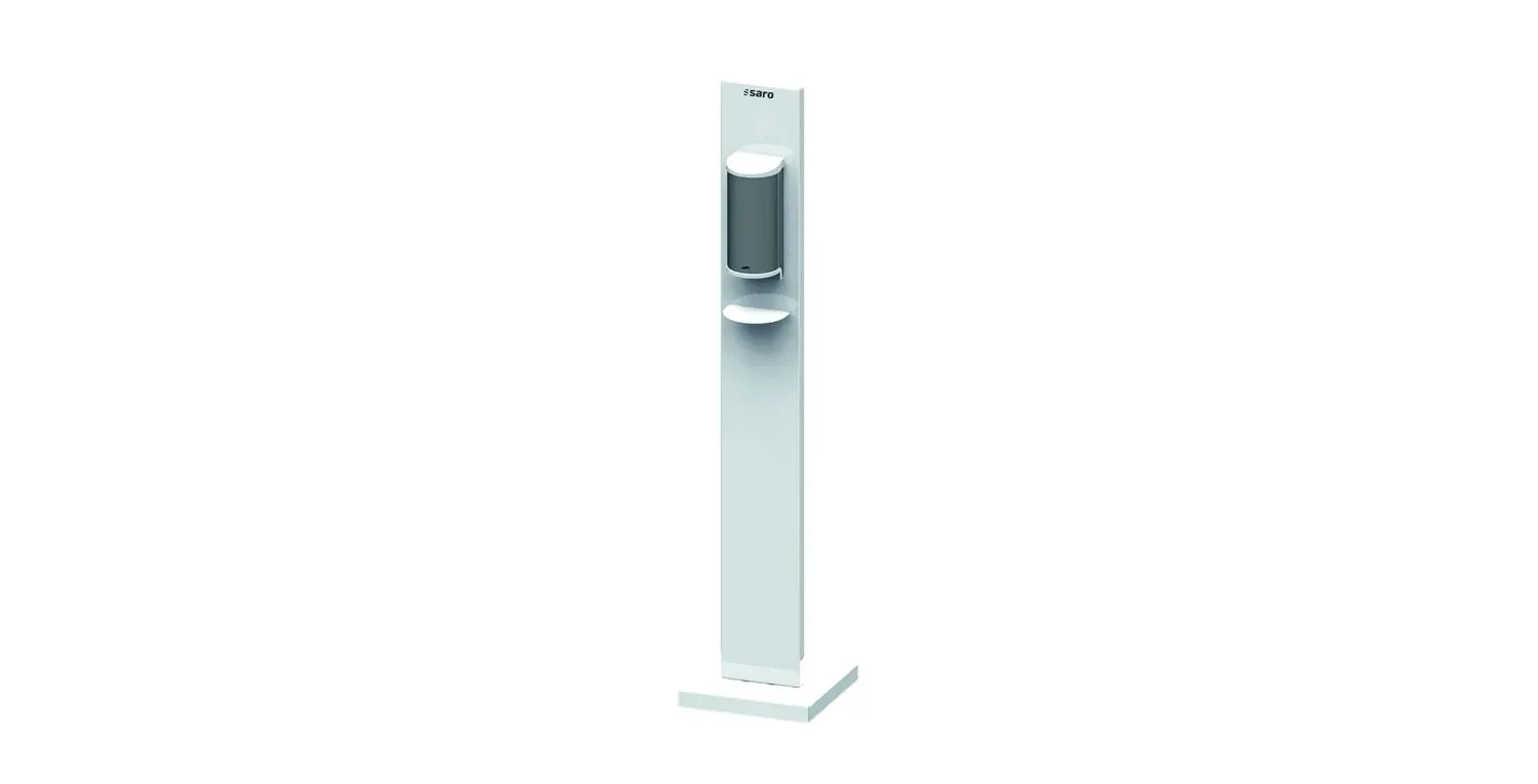 Saro Hand sanitiser dispenser with Sensor - Model Jos, Stand model, stainless steel