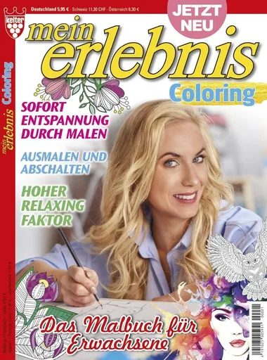 "Coloring book for adults, set of 2 image"