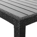 Garden set polyrattan bench Riga - 13 pieces and stackable