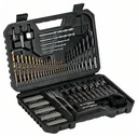 Titanium drill bit set, V-Line, 103 pieces