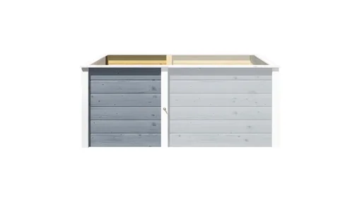 "Modular raised bed extension kit, wall thickness 21 mm, grey, 67 cm image"