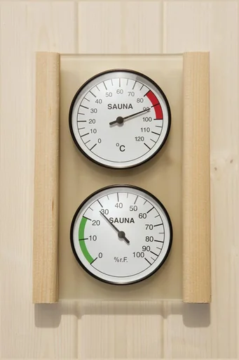 "Hygrometer and thermometer set image"