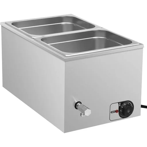 "Bain-Marie food warmer 1500 W GN 1/2 made of stainless steel image"