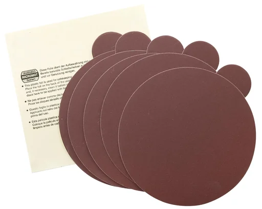 "Electro-corundum grinding wheels for TG 125/E, grain 240, 5 pieces + 1 storage disc image"
