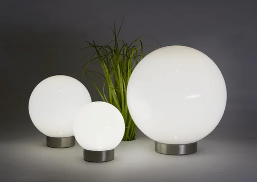 "Solar ball with white and color changing LED - 15cm image"