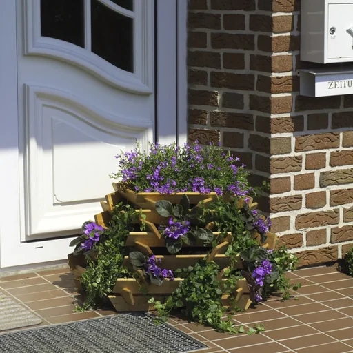 "Hexagonal plant pyramid image"