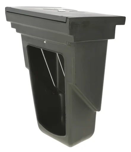 "Small combo feed box for calf hutch fencing image"