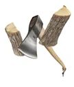 Axe 1250 g DIN 7294 with hickory handle