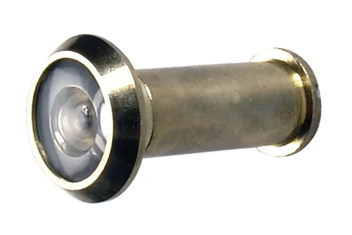 "Door viewer polished brass 14 mm image"