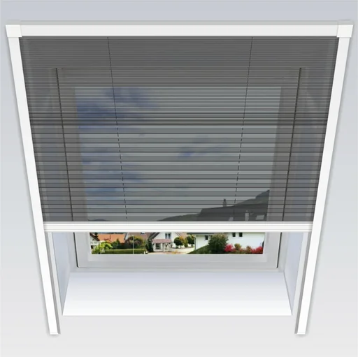 "Uno insect screen pleated blind, 134 x 160 cm for roof windows image"