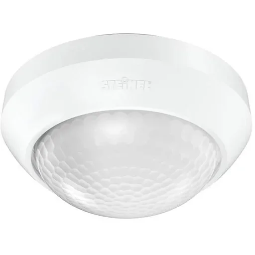 "3 LED PIR motion detector/sensor - 360°C - 350m² - Waterproof IP54 - White image"