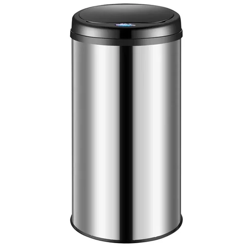 "Automatic stainless steel trash can with sensor - 56 L - Silver image"