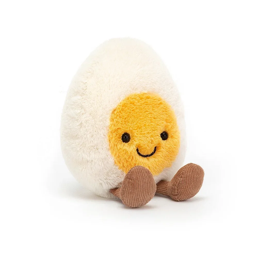 "Jellycat Soft Toy, Cuddly toy - Amuseable Happy Boiled Egg, 14x8 cm image"