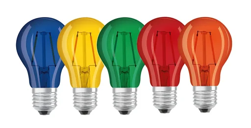 "LED lamp Superstar DécorOrange with 2.5 watts, E27, orange image"