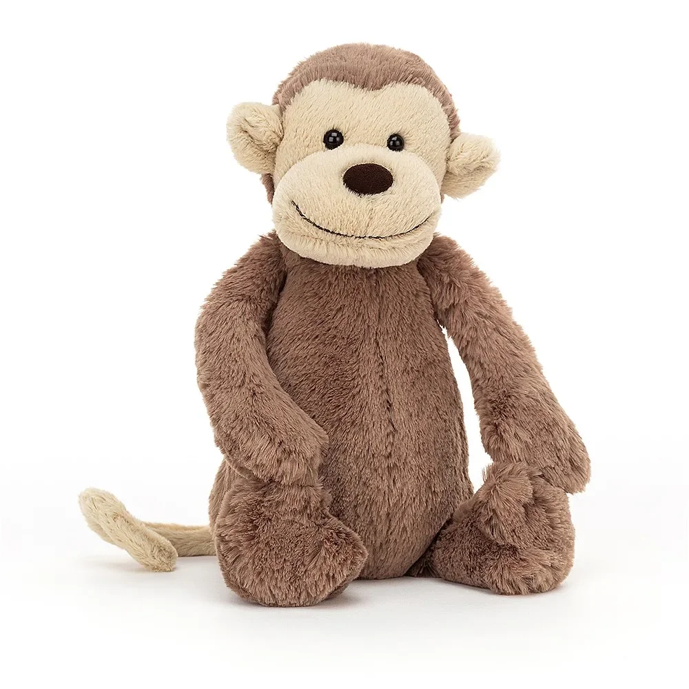 Jellycat Soft Toy, Cuddly toy - Bashful Monkey, 18 x 9 cm
