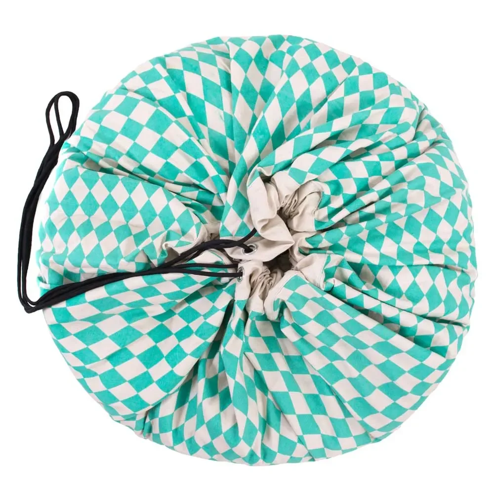 "Play & Go game bag print diamonds green image"