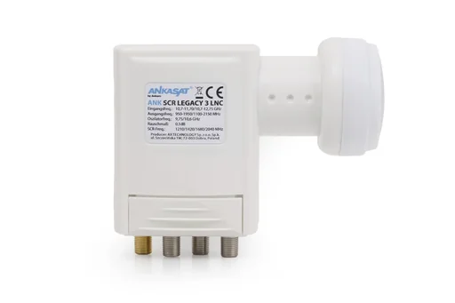 "Single cable LNB 4 x Unicable receiver and 3 standard outputs, LTE shielding image"