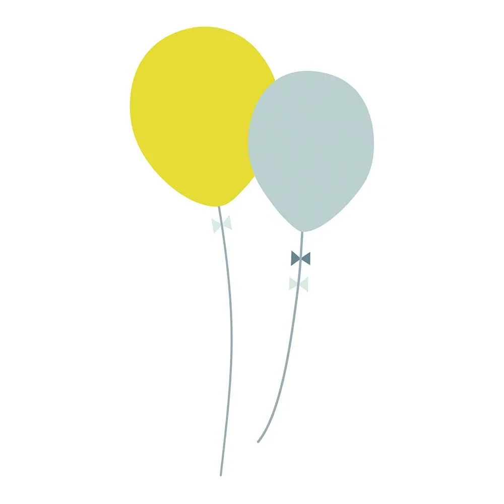 Lilipinso Wall Sticker XL balloons green bleu
