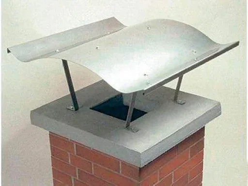 "Chimney roof 70 x 100 cm, chimney cover made of stainless steel V2A image"