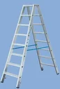 Steps double ladder 2 x 8 steps ladder aluminum