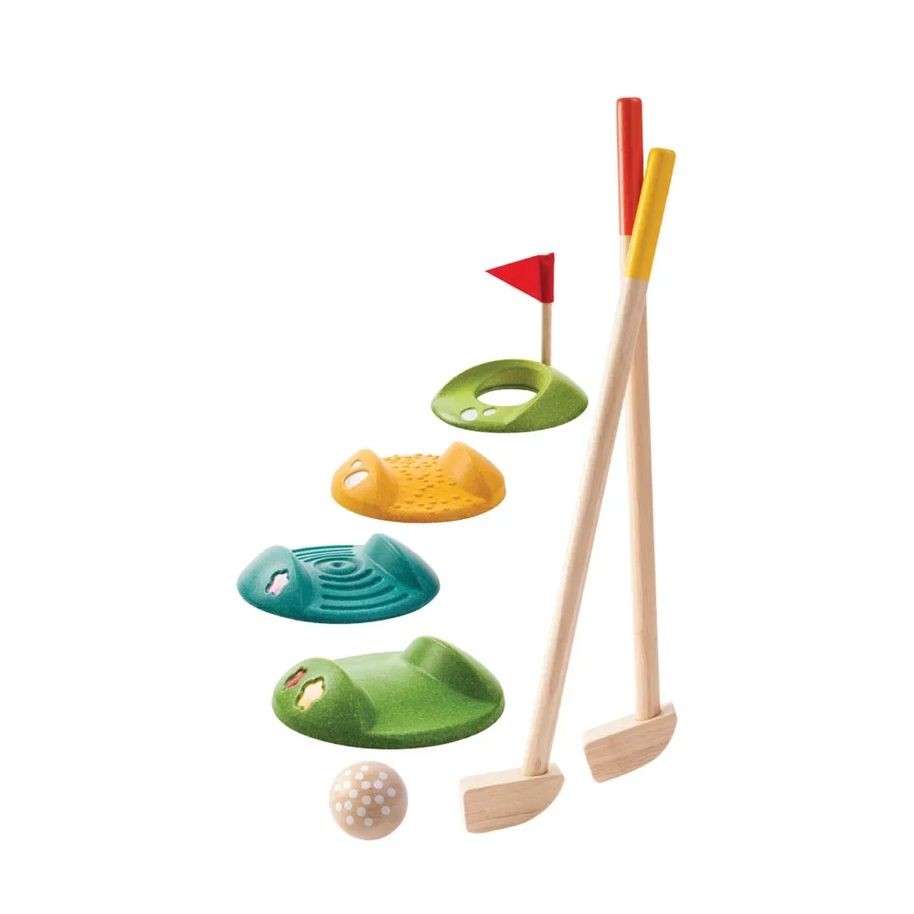 "Plan Toys Minigolf Set Holz image"