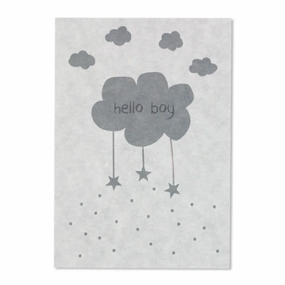 "Ava & Yves Postcard Birth "Hello Boy" image"