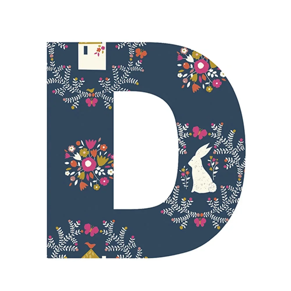 "Lilipinso sticker letter flowered d image"
