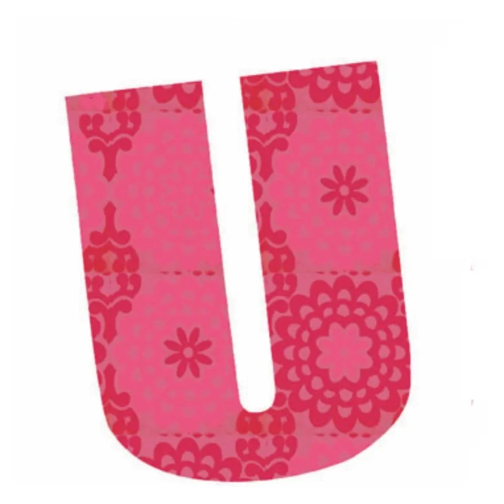 "Lilipinso sticker pink letter u image"