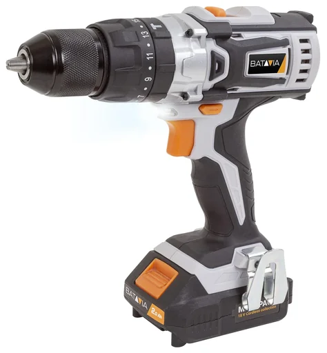 "Maxxpack 18V cordless impact drill (with 2 x 2Ah batteries and charger) image"