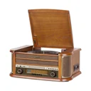 Retro HiFi system with radio, record, CD, cassette player and encoding