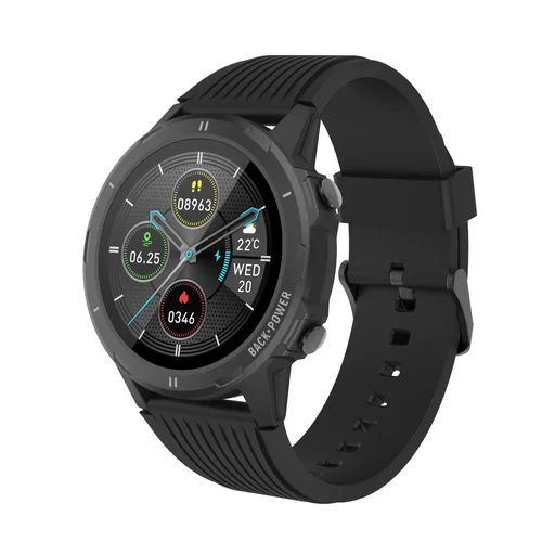 "Bluetooth smartwatch with heart rate and body temperature sensor image"