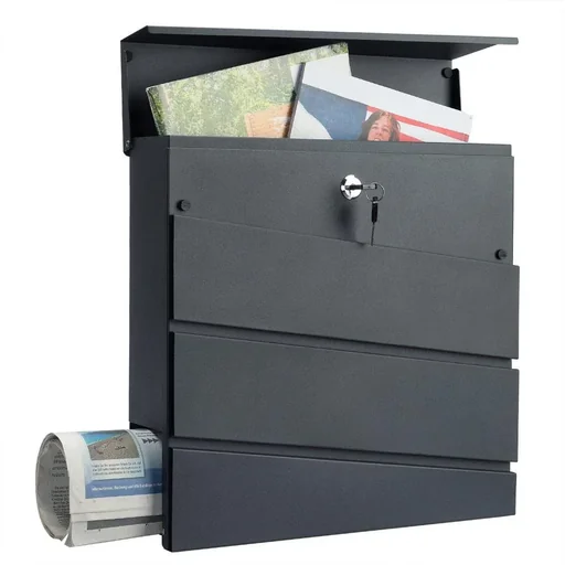"Designer mailbox in anthracite image"